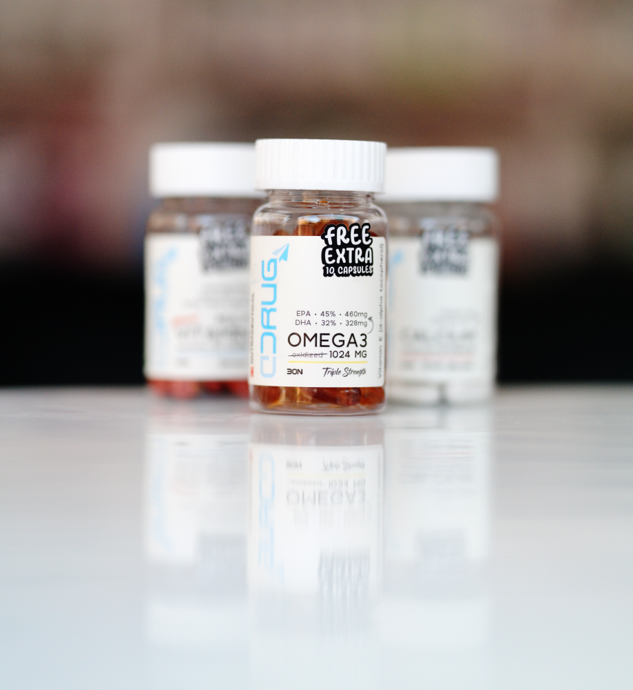 Advance Omega-3 1000mg 30N, with EPA 460mg, DHA 328mg & Vitamin E . Get Extra Free 10 capsules